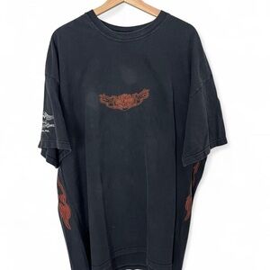 Harley-Davidson Z&M Flame Black Short Sleeve Tee